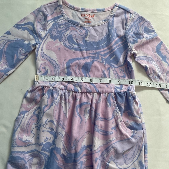 Cat & Jack toddler Girls Dress pink purple swirlLong sleeve
Size XS 4-5 - Picture 3 of 6